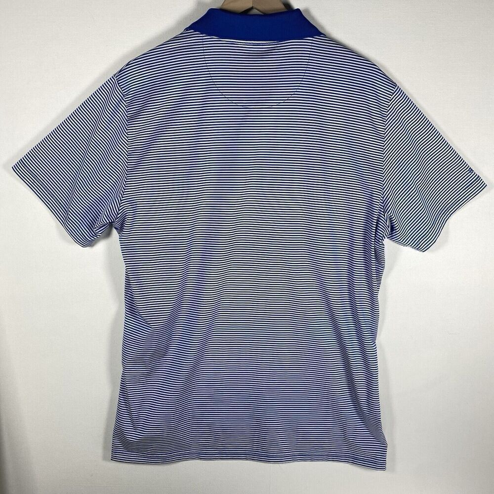 BONOBOS Mens Golf Polo LARGE Standard Fit Stretch Short Sleeve Shirt Striped - Picture 7 of 7